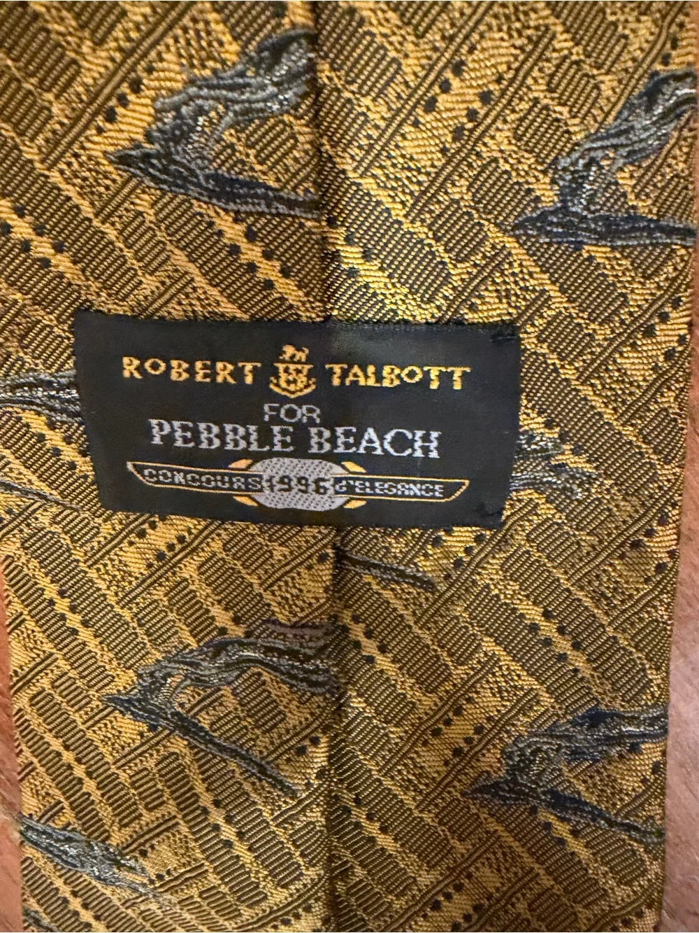 Robert Talbott Pebble Beach Concours 1996 Delage Silk Tie Collector Made USA